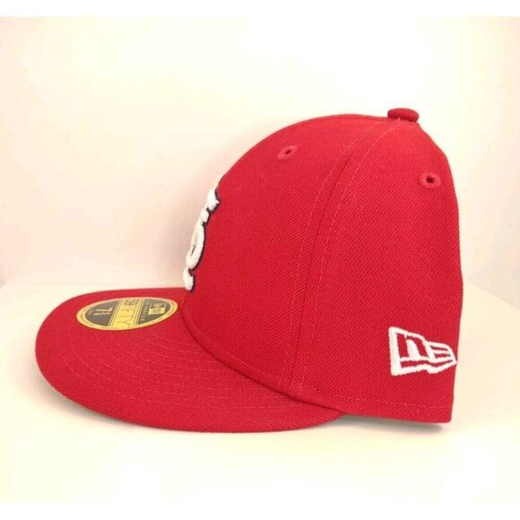 New Era 59Fifty Men Women Hat St. Louis Cardinals Low Profile Red Fitted Cap - Picture 13 of 16